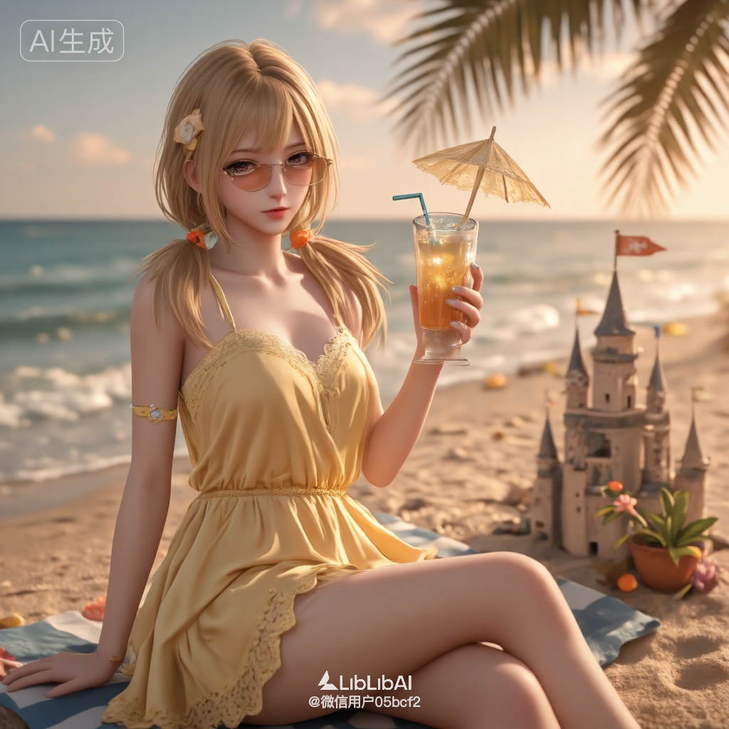 超写实动漫 - 海滨假日